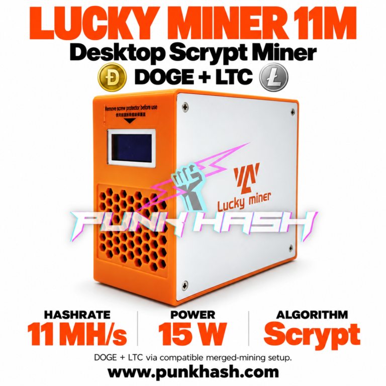 Lucky Miner 11M Scrypt Miner for DOGE and LTC