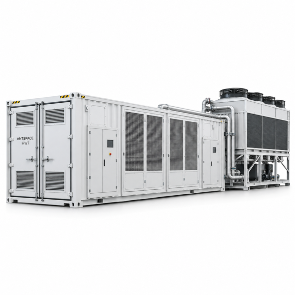 Deploy up to 396 standard hydro miners or 242 2U ASIC miners with the BITMAIN ANTSPACE HW7 2MW hydro-cooling container. Get project pricing and deployment support from PunkHash.