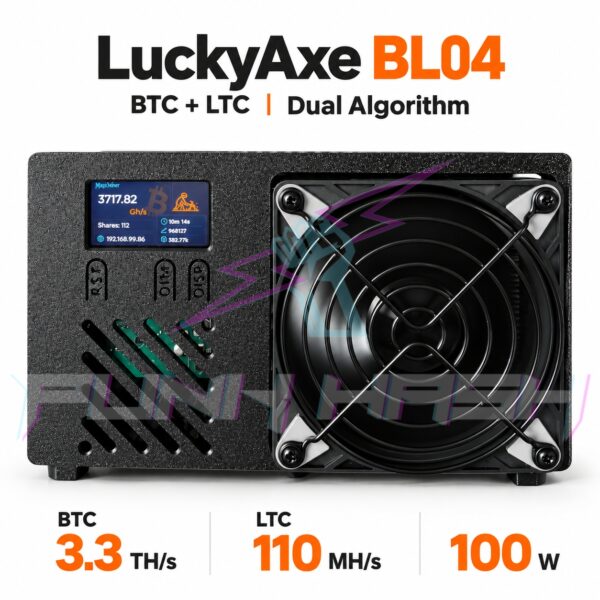 جهاز التعدين LuckyAxe BL04 لـ BTC و LTC — 100 واط
