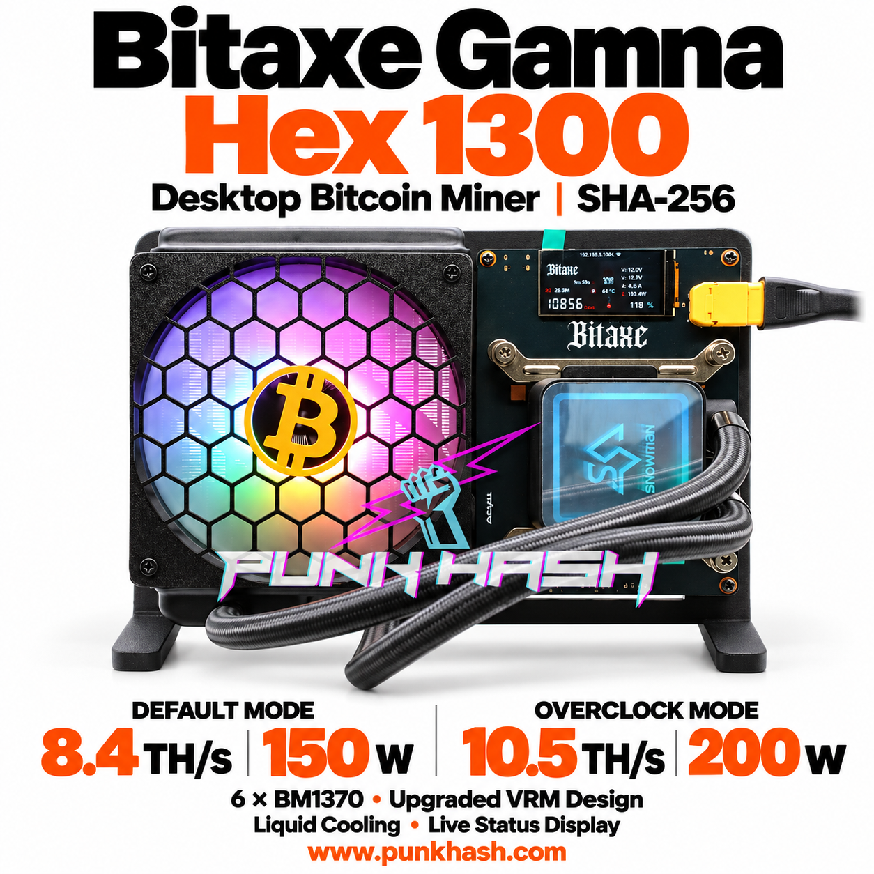 Bitaxe Gamma Hex 1300 Bitaxe Gamma Hex 1300